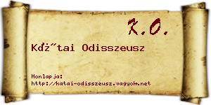 Kátai Odisszeusz névjegykártya